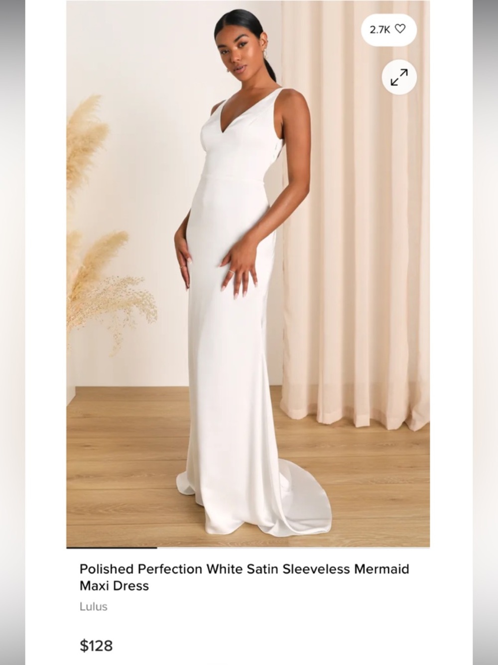 Lulus weeding dress size L NWT ,Mermaid Maxi Dress - Picture 6 of 13